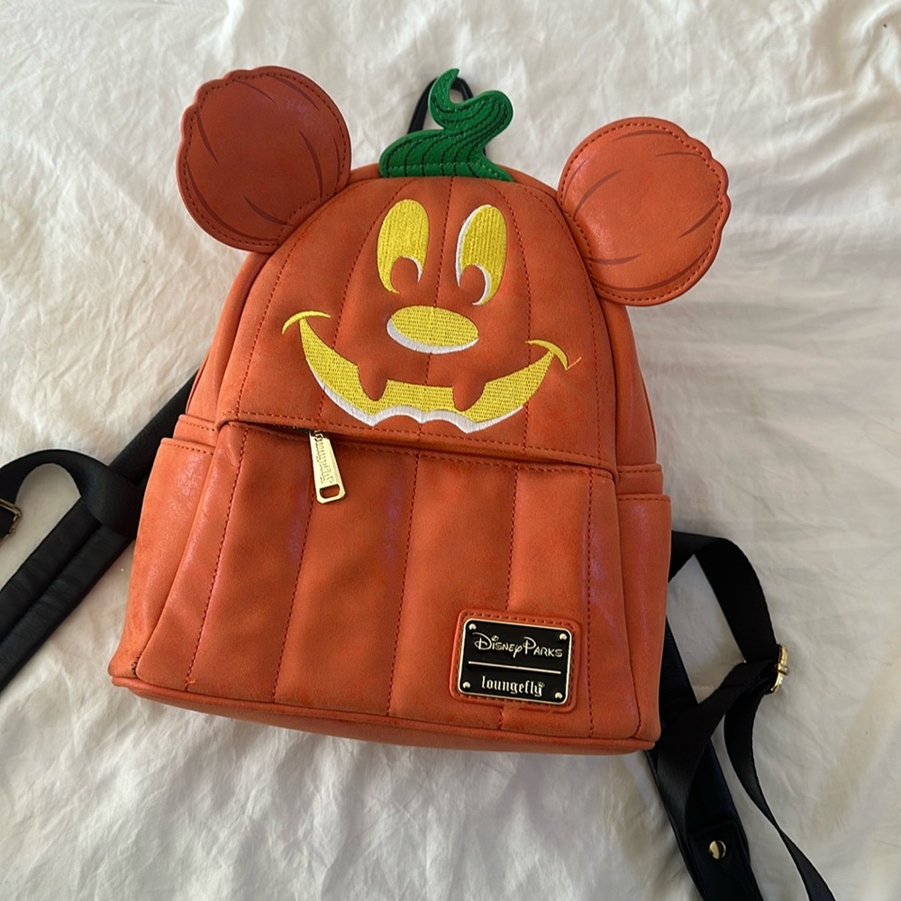 Pumpkin Mickey Loungefly Backpack - image 4